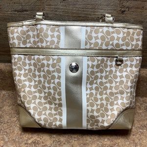 Coach leather handbag